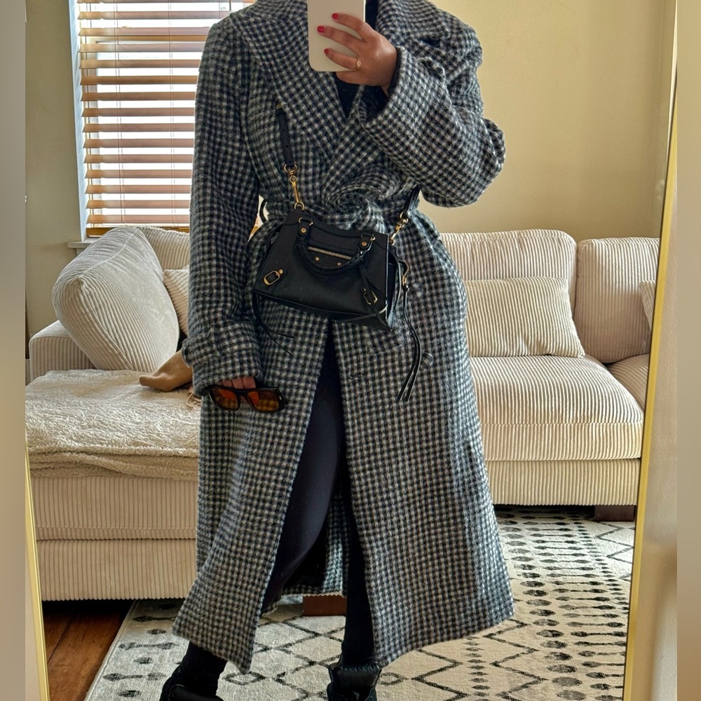Black/White Long Coat